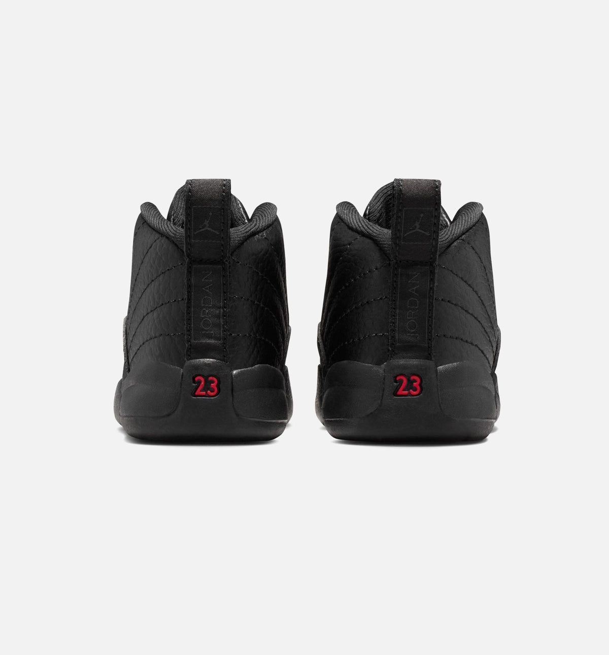 Air Jordan 12 Retro Bloodline 婴幼儿生活方式运动鞋 - 黑色大学红