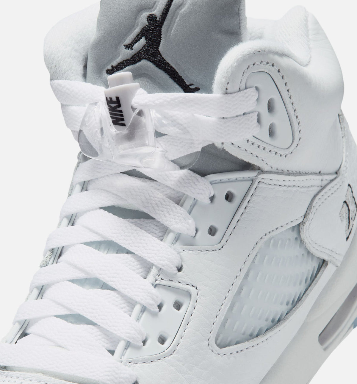 Air Jordan 5 Retro OG White Metallic 大童运动鞋 | 白/黑/金属銀配色