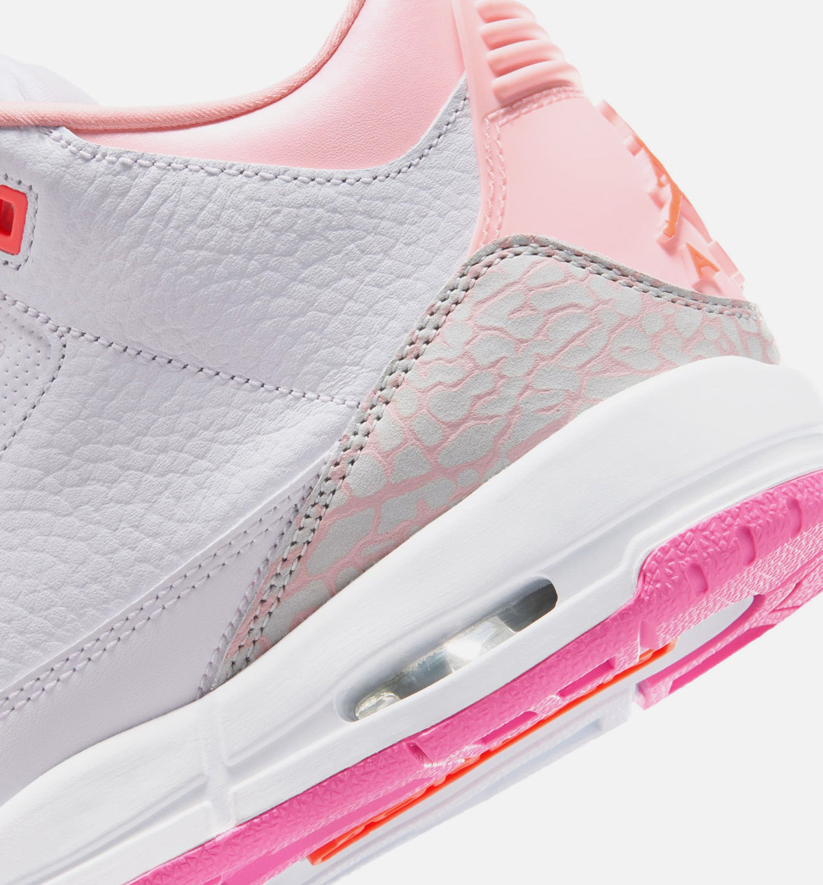 Air Jordan 3 Retro Spring Flowers 大童运动鞋 | 珍珠粉/粉花/粉色/超橙配色