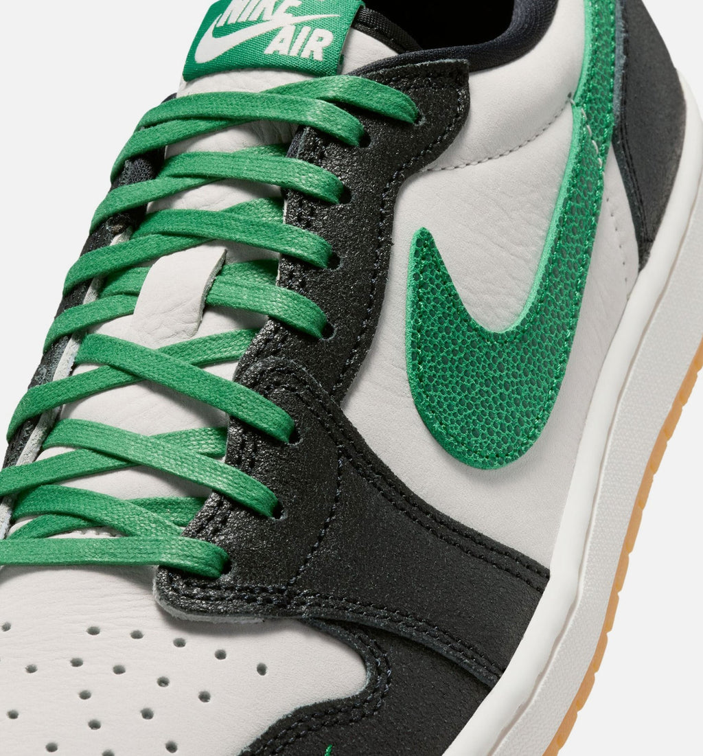Air Jordan 1 Retro Low OG Phantom And Pine Green 男款低帮运动鞋 | 幻影/松绿/黑配色