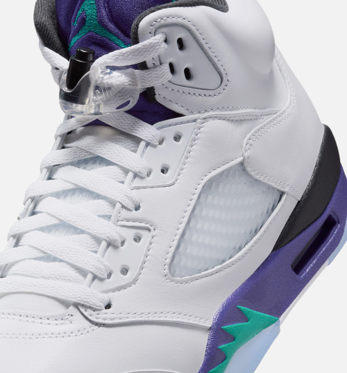 Air Jordan 5 Retro Grape 男款运动鞋 | 白/翰绿/葡萄冰/黑配色