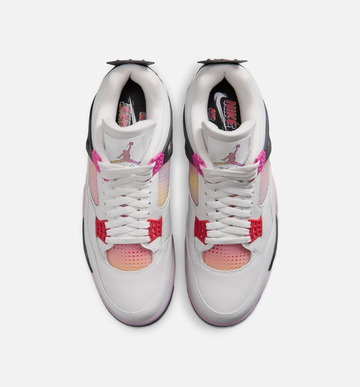 Air Jordan 4 Retro Comic 男款运动鞋 | 白/火粉/烟灰配色