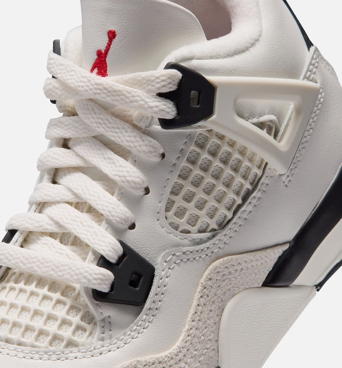 Air Jordan 4 Retro Flight Club 小幼儿运动鞋 | 帆白/黑/大学红配色