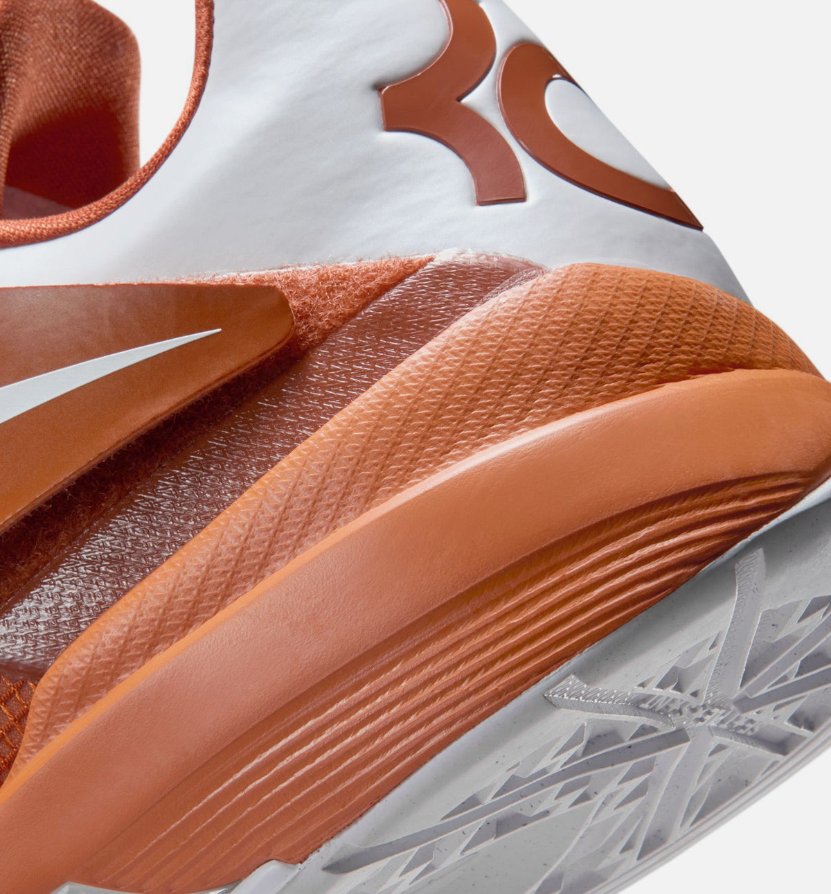 Zoom KD 4 Texas Longhorns 男款运动鞋 | 沙漠橙/白配色