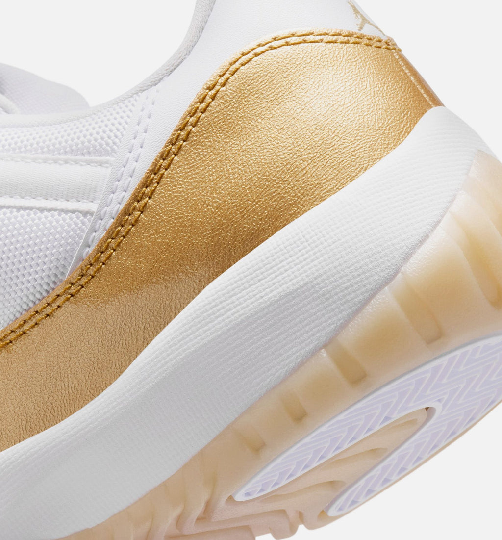 Air Jordan 11 Retro Low Mother's Day 女款运动鞋 | 白/金属金/队金配色