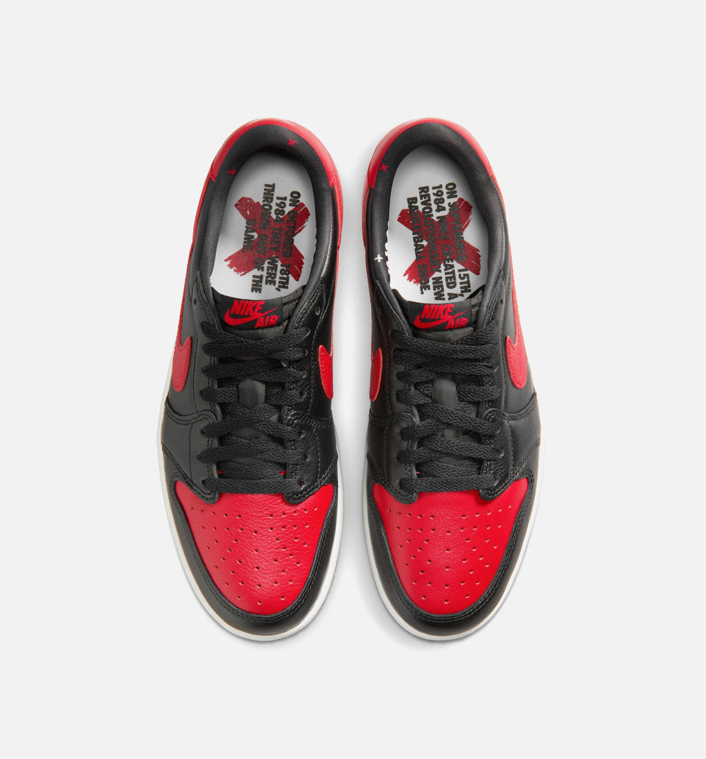 Air Jordan 1 Retro Low OG Banned 男款低帮运动鞋 | 黑/全成红/白配色