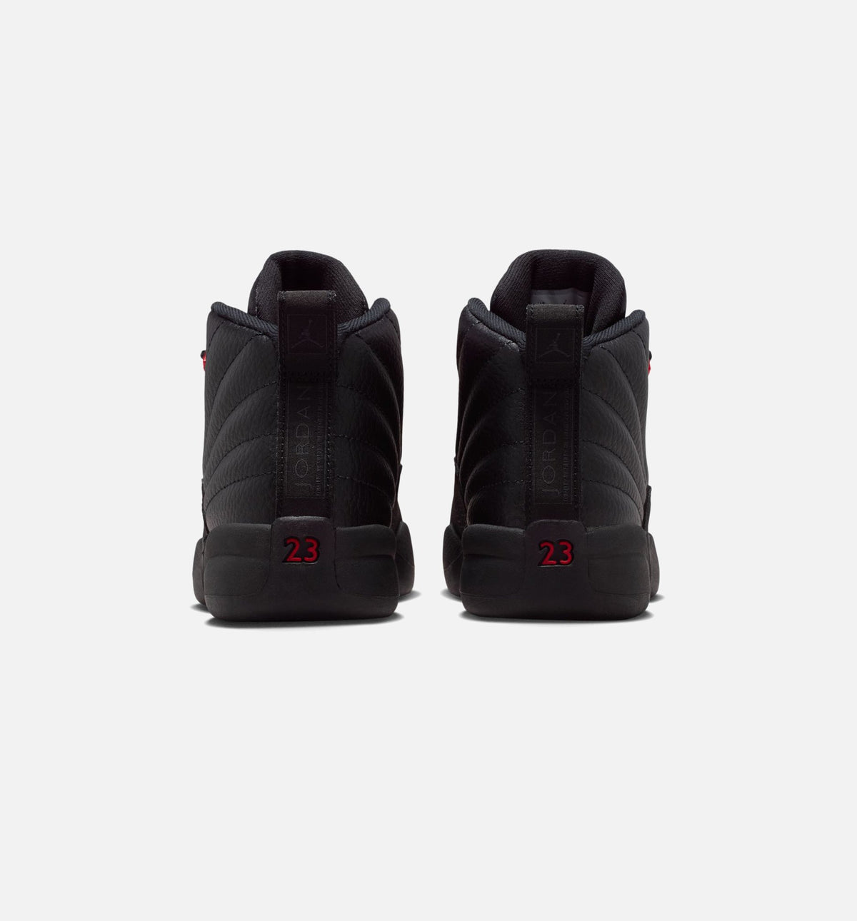 Air Jordan 12 Retro Bloodline 学前児生活方式运动鞋 - 黑色大学红