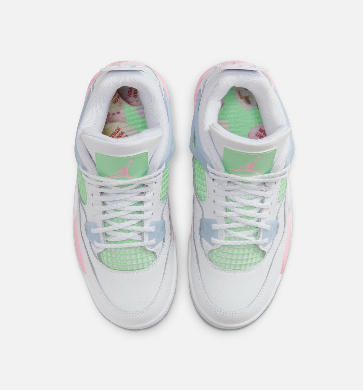 Air Jordan 4 Retro Medium Soft Pink 大童运动鞋 | 白/柔粉/淡蓝配色