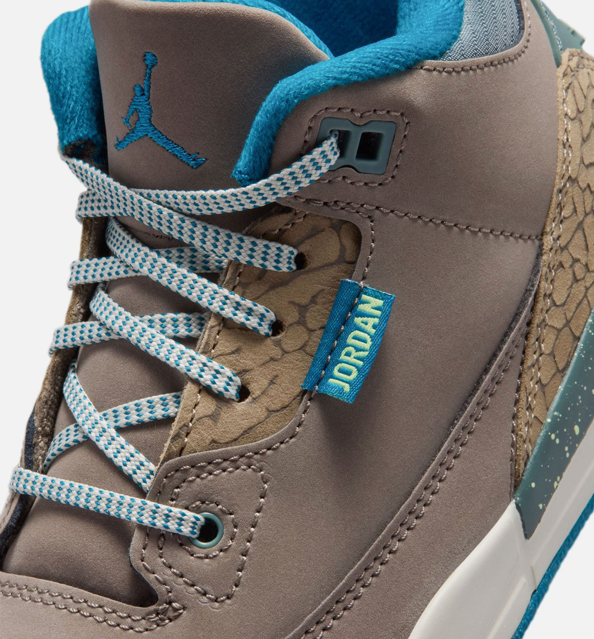 Air Jordan 3 Retro Olive Grey 小幼儿运动鞋 | 榄榄灰/深渊绿/卡奇/海玻璃配色