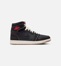 Air Jordan 1 Retro High OG Flight Club 男款生活方式运动鞋 - 黑色大学红帆布白橡节棕