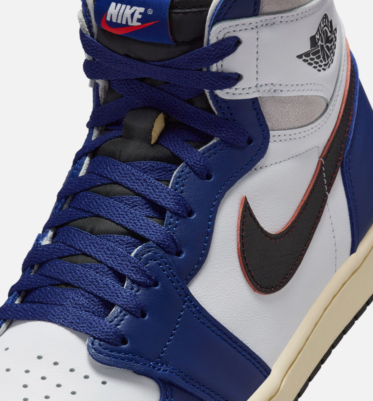 Air Jordan 1 Retro High OG Rare Air Deep Royal Blue 男款高帮运动鞋 | 白/黑/中性灰/深皇家蓝
