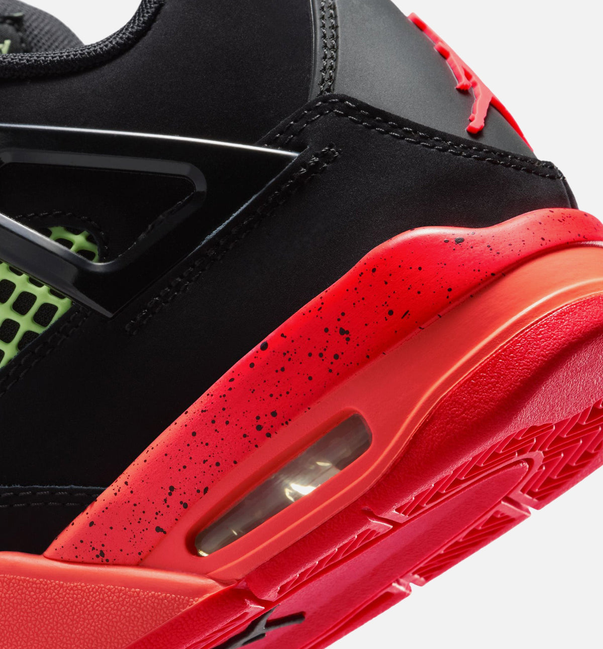 Air Jordan 4 Retro Black Infrared 23 大童运动鞋 | 黑/红外线23/亮芒果配色