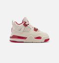 Air Jordan 4 Retro Valentine's Day 婴幼儿运动鞋 | 淡象牙/山茨红/深红配色