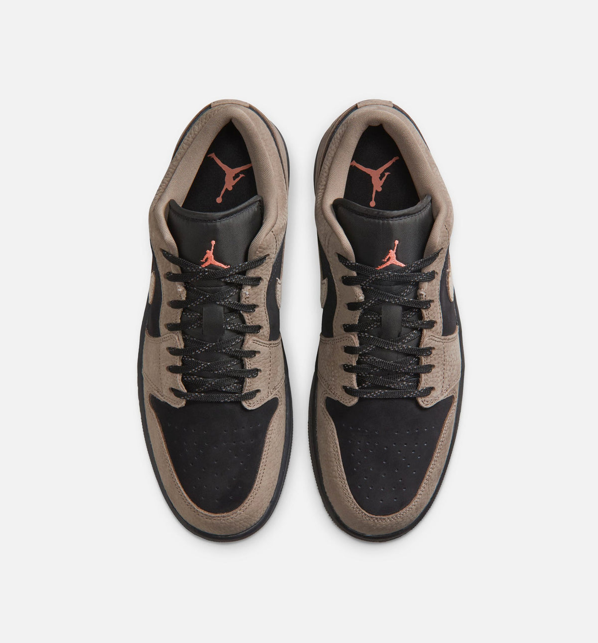 Air Jordan 1 Low SE 男款生活方式运动鞋 - 黑色橄榄灰露芒芒拼色