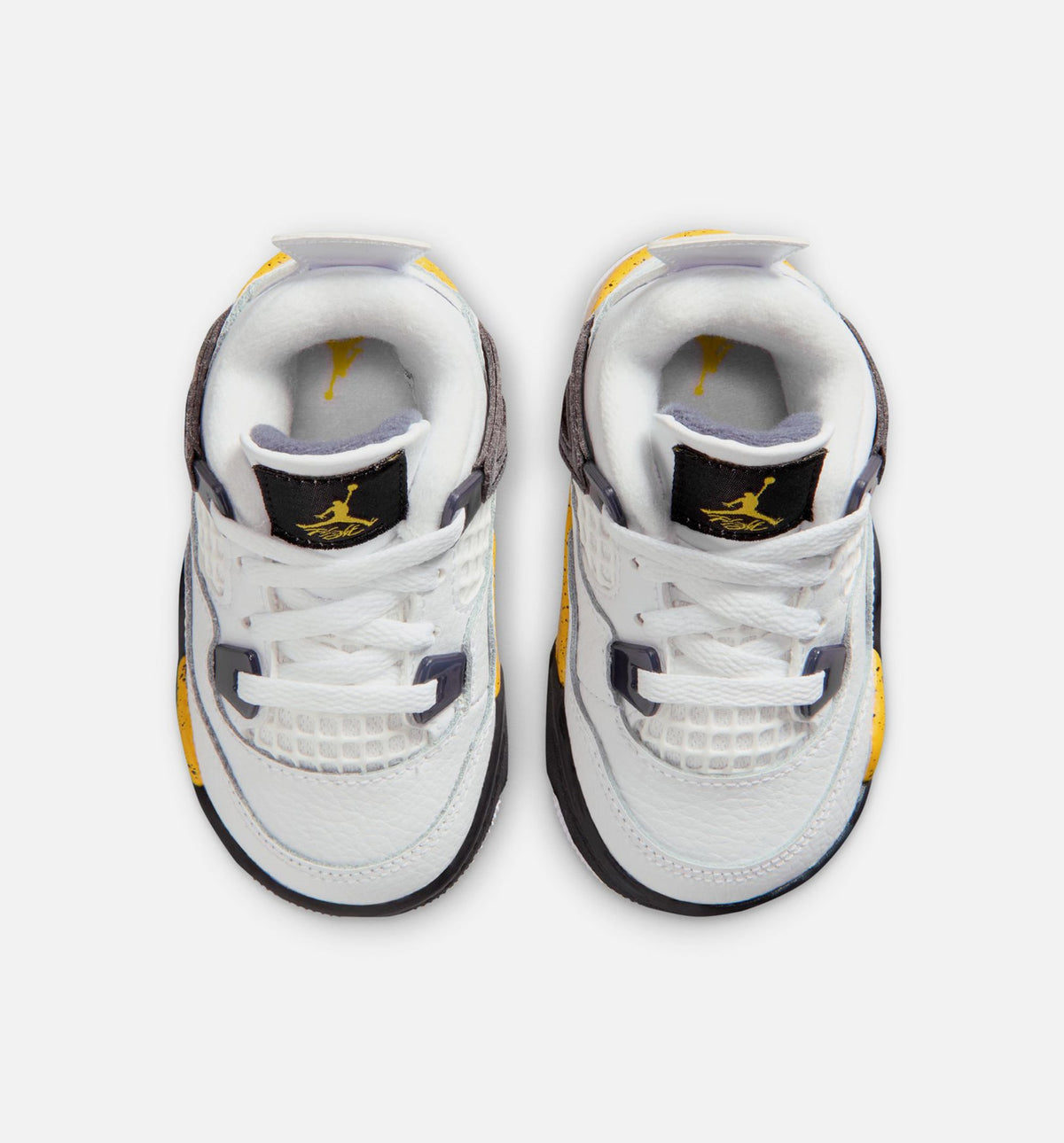 Air Jordan 4 Retro Rare Air Tour Yellow 婴幼儿运动鞋 | 白/深蓝灰/黑/巡回黄配色