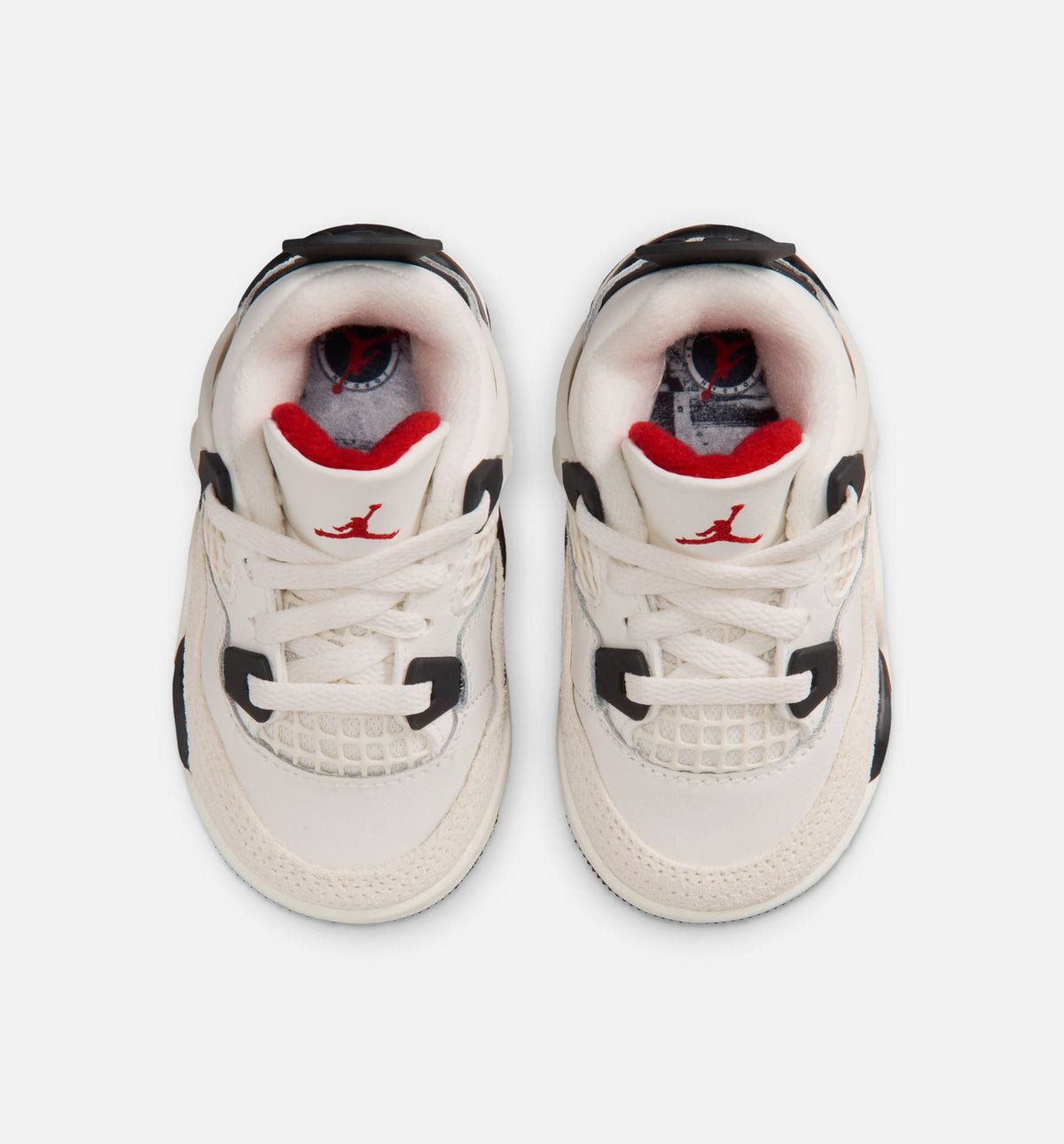 Air Jordan 4 Retro Flight Club 婴幼儿运动鞋 | 帆白/黑/大学红配色