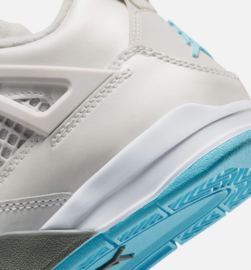 Air Jordan 4 Retro Blue Chill 小幼儿运动鞋 | 光子灰/冷蓝/白/蓝色配色