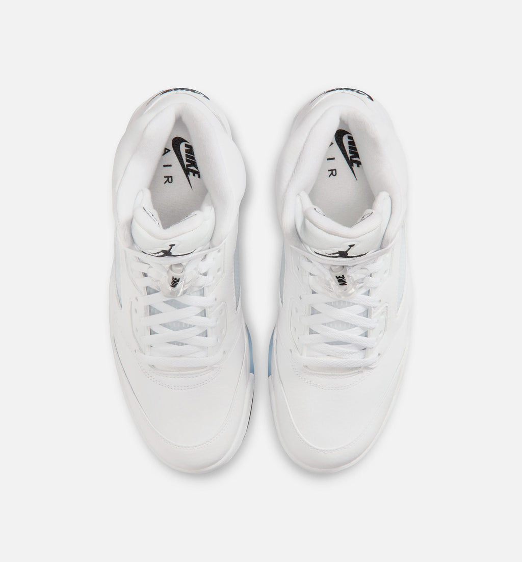 Air Jordan 5 Retro OG White Metallic 男款运动鞋 | 白/金属銀/黑配色