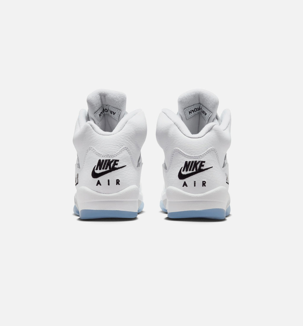 Air Jordan 5 Retro OG White Metallic 大童运动鞋 | 白/黑/金属銀配色