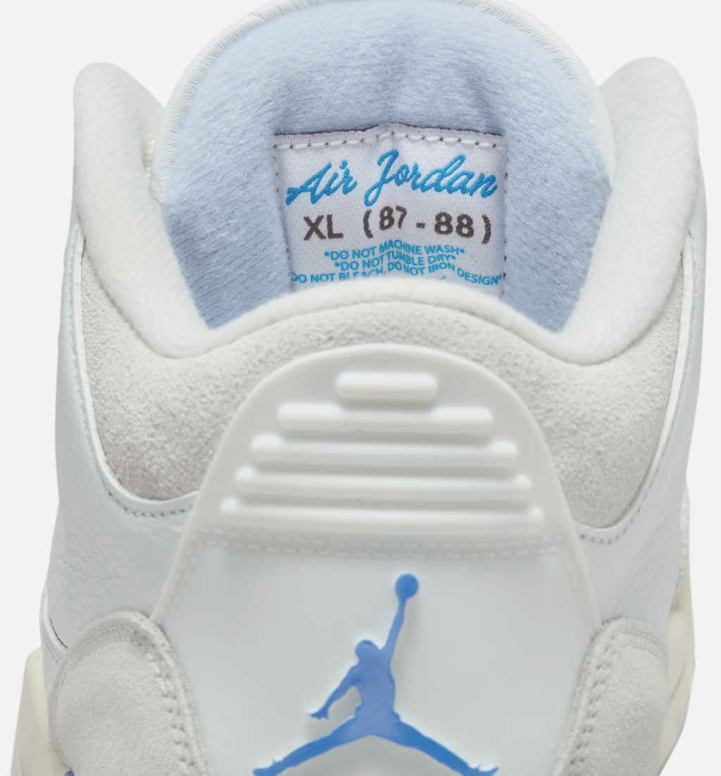 Air Jordan 3 Retro Lucky Shorts 男款运动鞋 | 白/氢蓝/传奇蓝配色