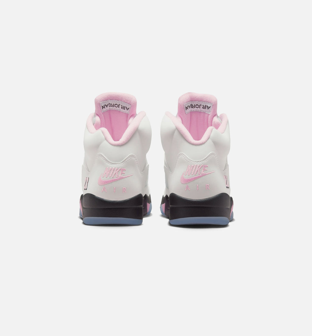 Air Jordan 5 Retro Medium Soft Pink 男款运动鞋 | 白/柔粉/黑配色