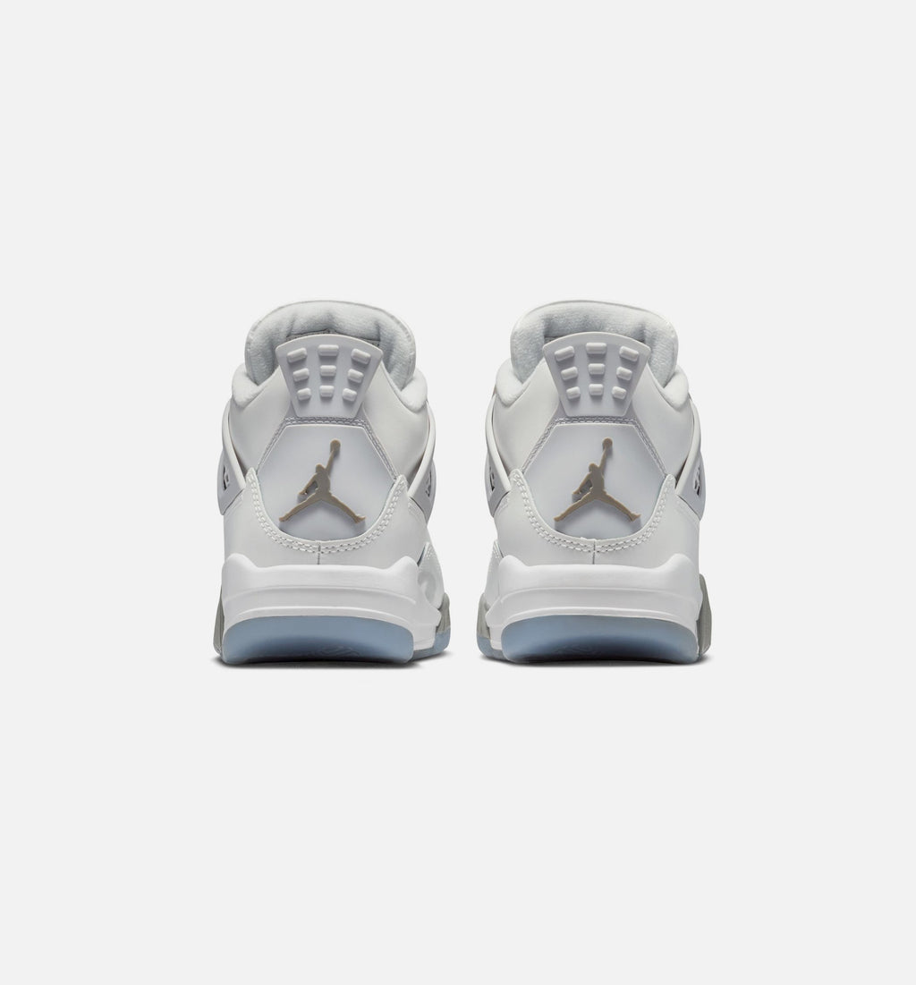 Air Jordan 4 Retro Blue Chill 大童运动鞋 | 光子灰/冷蓝/白/蓝色配色