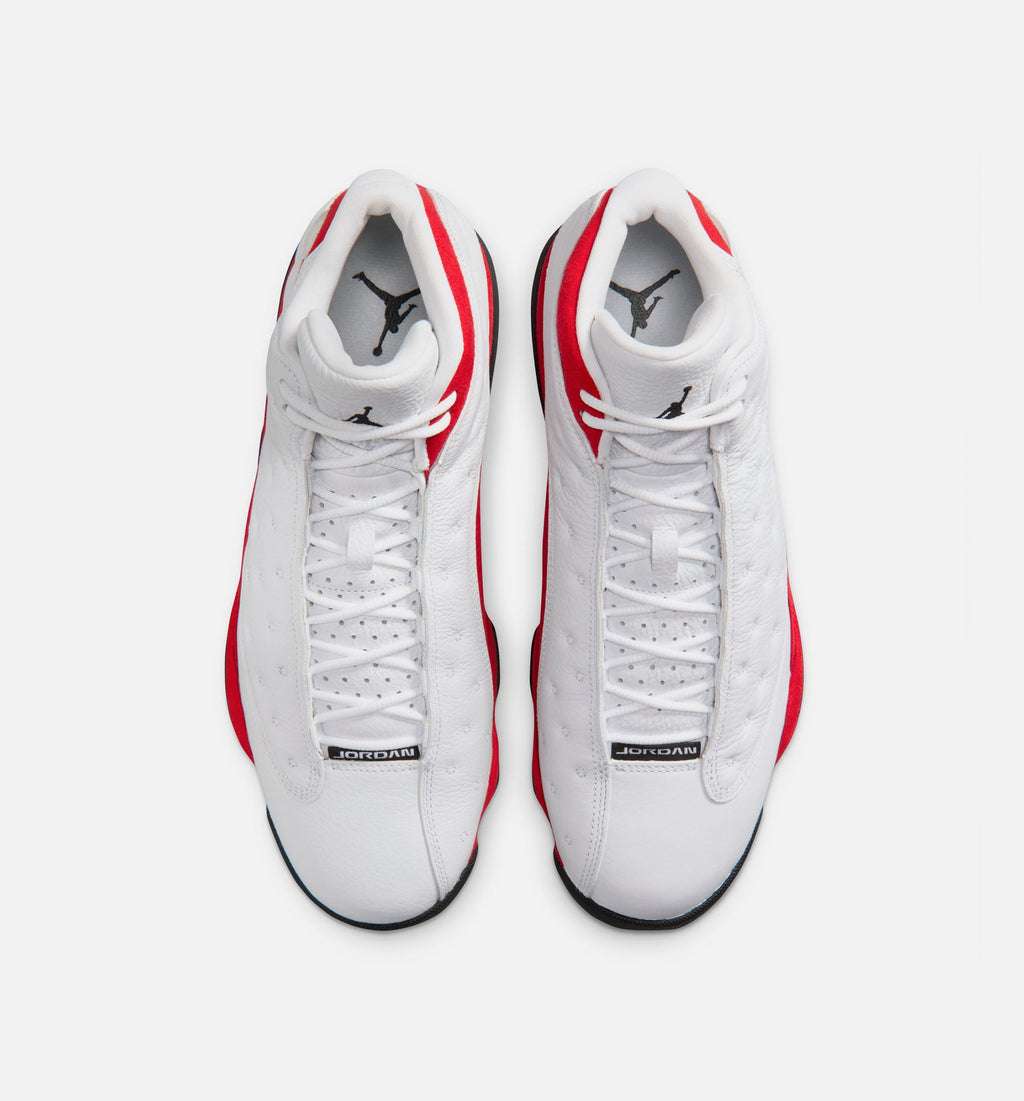 Air Jordan 13 Retro 男款生活方式运动鞋 - 白色黑色真红